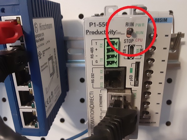 PLC with only Run and Stop modes