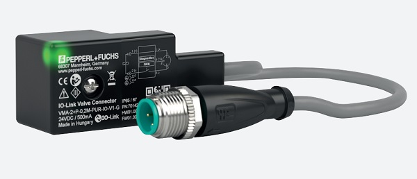 The new smart vavle connector with IO-Link from Pepperl+Fuchs