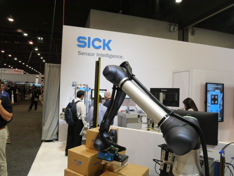 SICK sensors on a robot