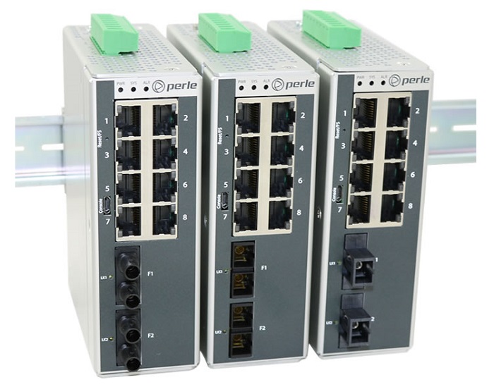 New Ethernet and fiber optic switches from Perle