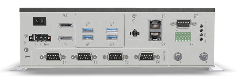 Communication, power, and display ports on the VL3 box IPC. 