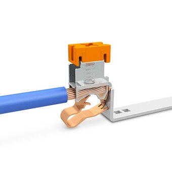 Phoenix Contact's XTV with stranded wire pressing the 'trigger'