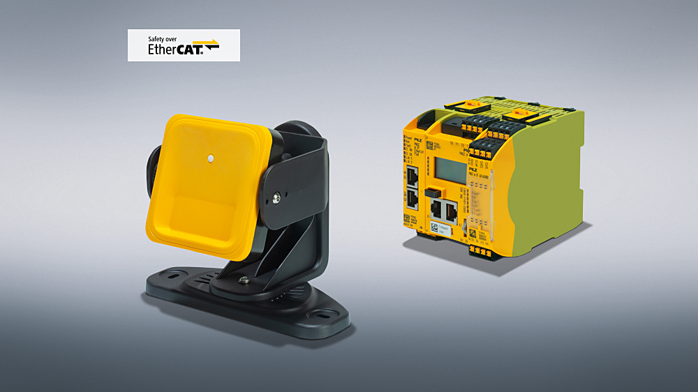 The combination of the PSENradar and the PNOZmulti2 controller gives users a complete zone monitoring system