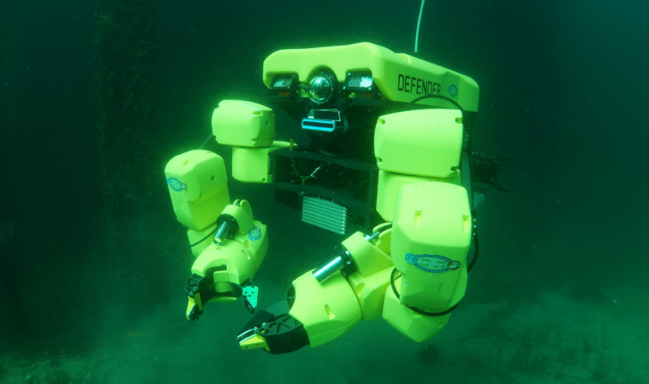 Guardian Sea Class robotic system for underwater pipeline inspection 