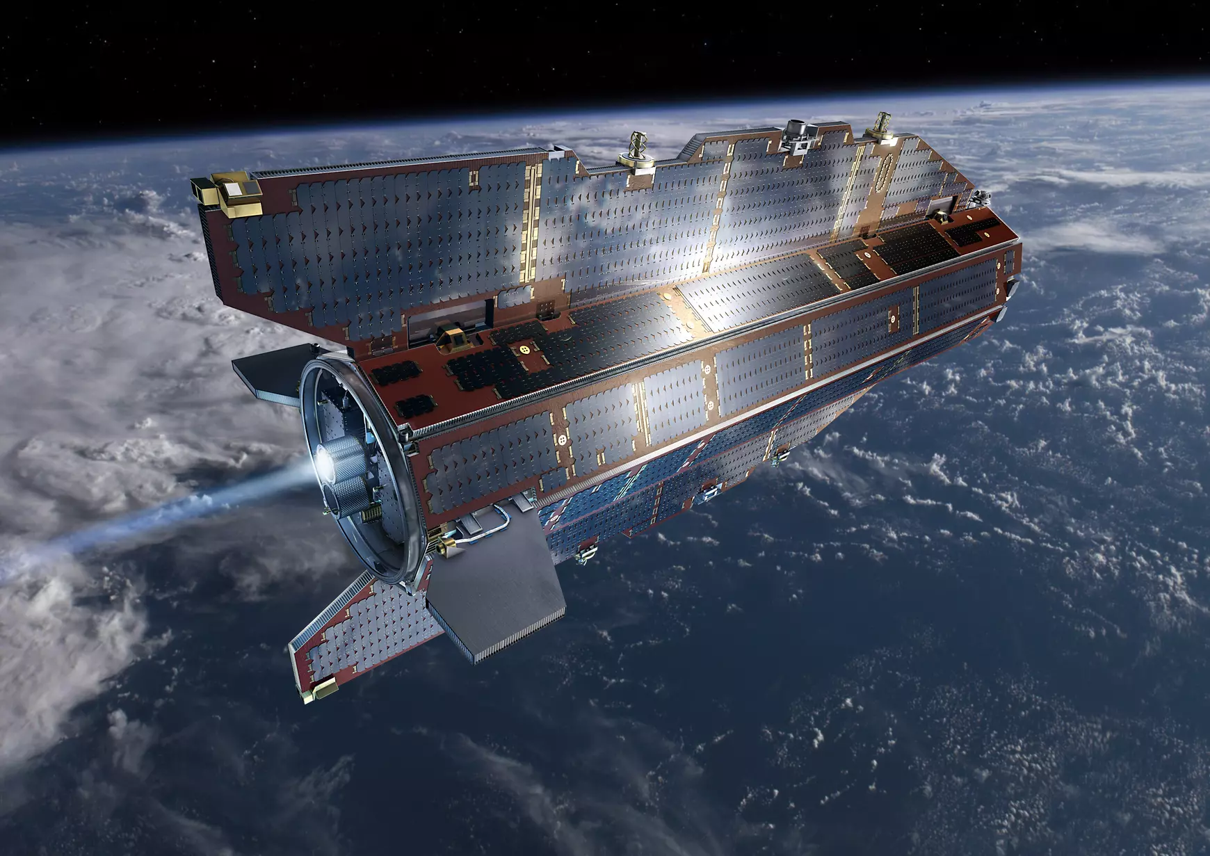 Satellites rely on gravitational sensors for measuring position