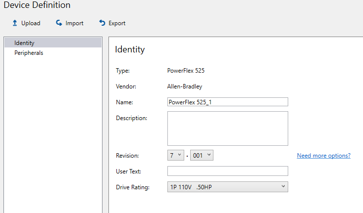Adding a VFD to a Logix project