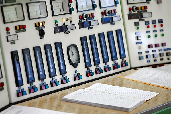 Control panel with meters