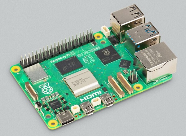 Raspberry Pi 5, the newest board from the Raspberry Pi Foundation
