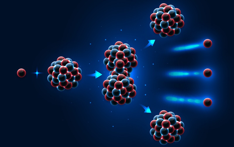 particles and photons emitted from nucleus of atom in nuclear radiation