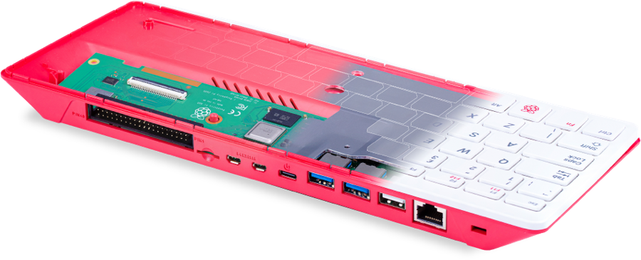 Raspberry Pi 400 built into a keyboard