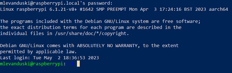 SSH login to Pi from computer