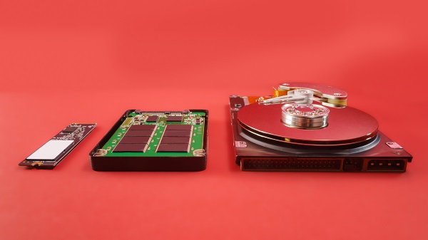 Hard disk drive compared to solid state drives
