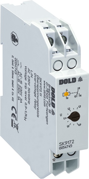 a voltage protection relay to monitor for overvoltage and undervoltage