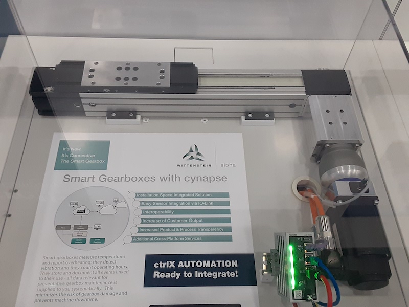 Bosch Rexroth Smart Gearbox Display at Automate 2022