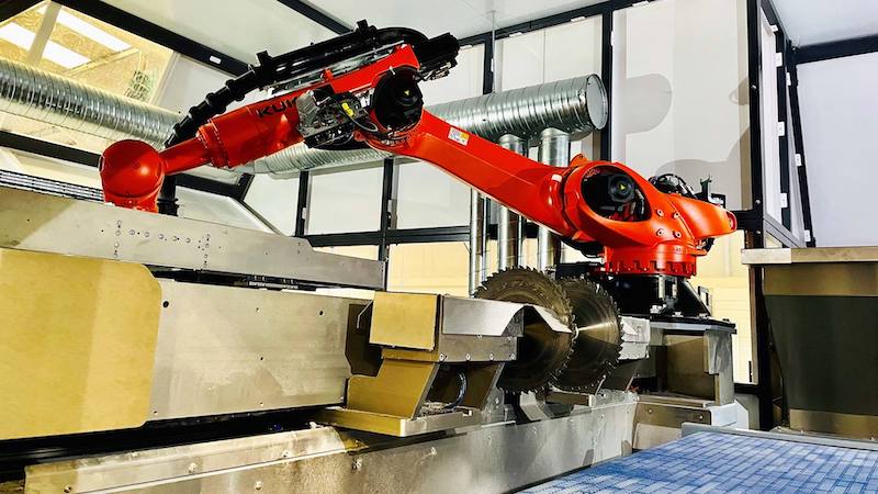 KUKA robot electrical waste recycling
