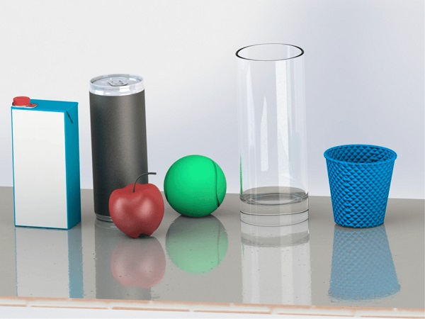 An industry-standard set of objects for gripping tests