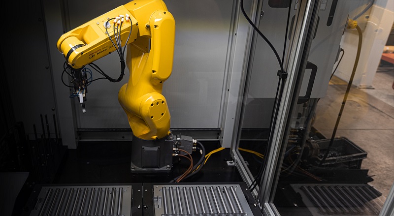 A robot work cell