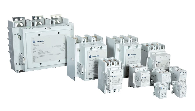 upgraded Rockwell Automation 100-E motor contactor series designed for small to large motor applications.