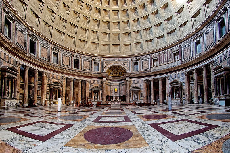 Interior of Roman Pantheon