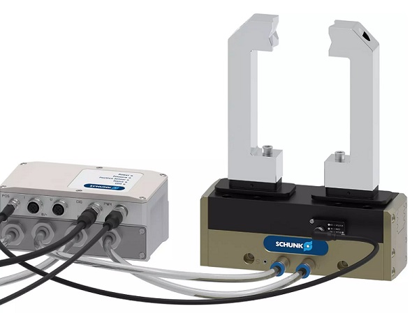 SCHUNK's pneumatic positioning gripper and controller