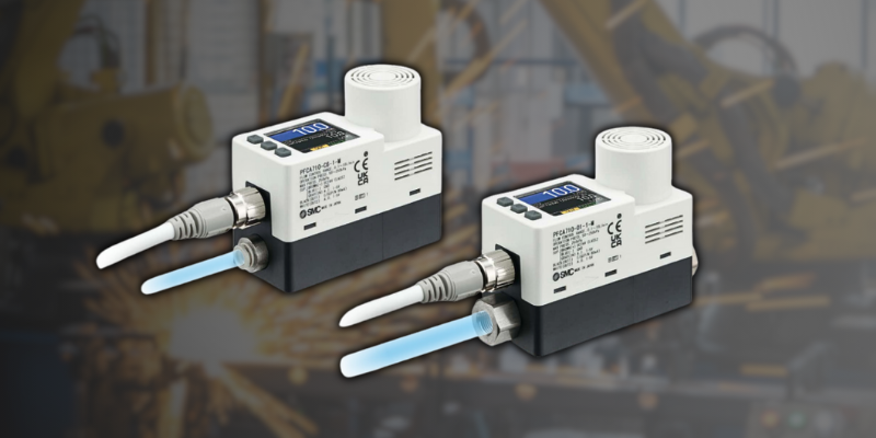 SMC PFCA7 Series flow controller can be used for dry air, nitrogen (N2), argon (Ar), and carbon dioxide (CO2)