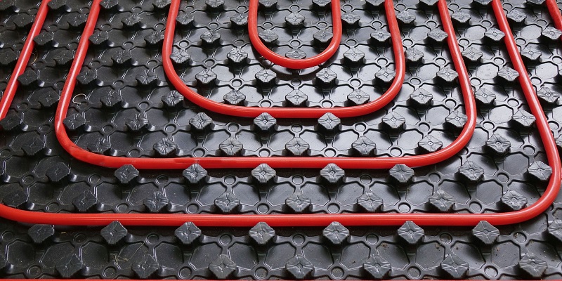heating coils in polymer layers