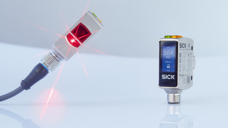 A laser proximity sensor with a touch screen from SICK