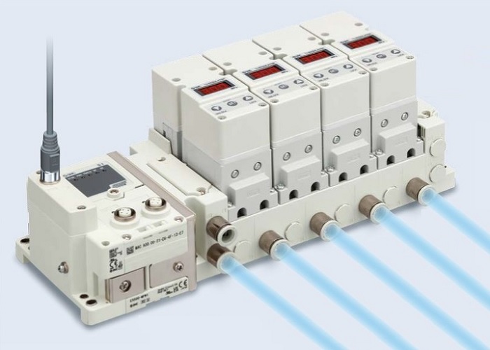 Pressure regulator manifold from SMC