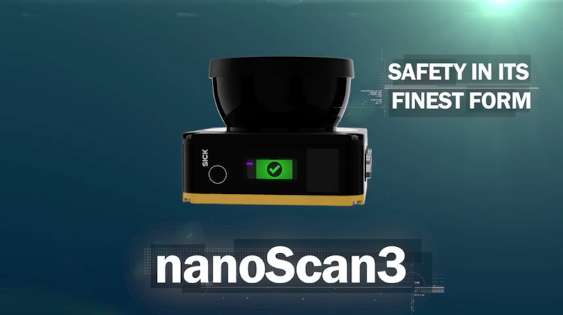 SICK’s nanoScan3 safety scanner