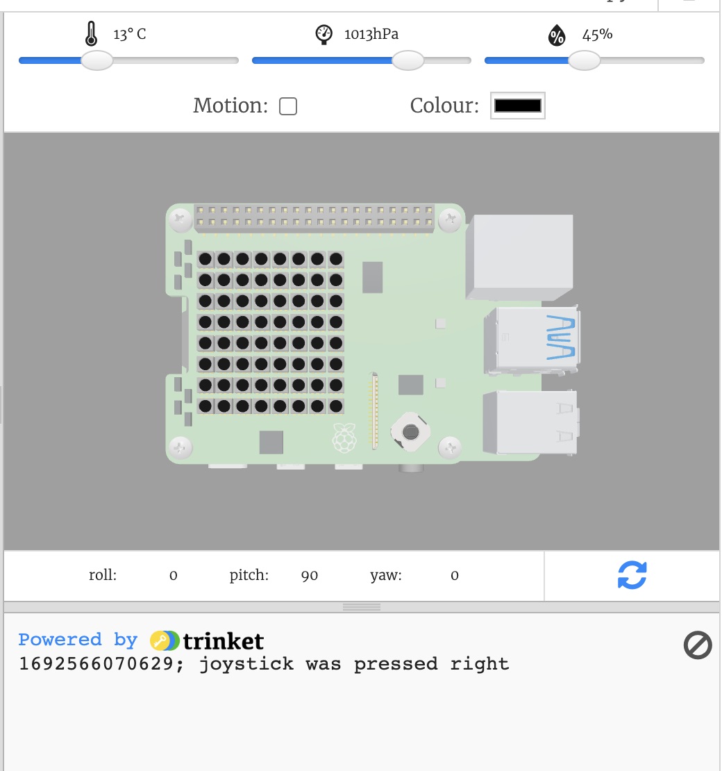 Emulator event print output