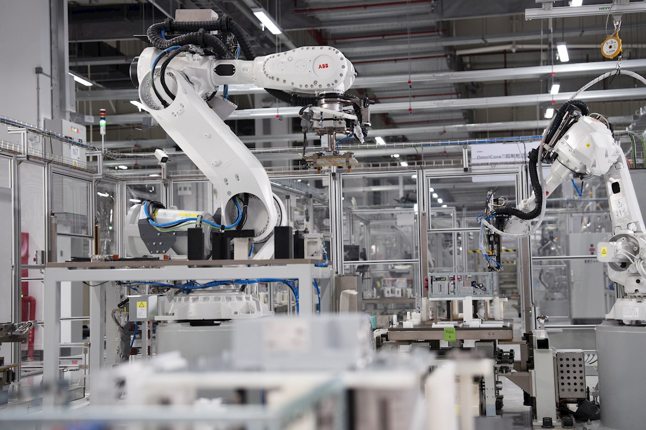 ABB Robotics mega factory in Shanghai, China
