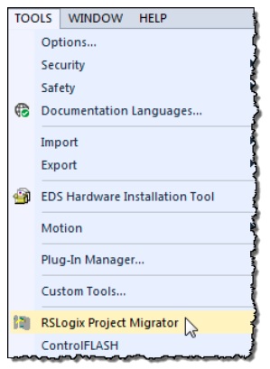 Project Migrator tool from Studio 5000