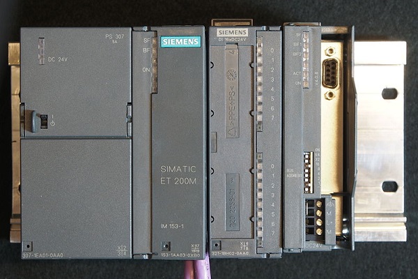 An example of a remote I/O rack from Siemens