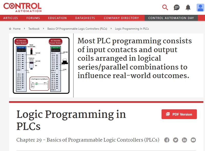 PLC Programming and Field Wiring Chapter
