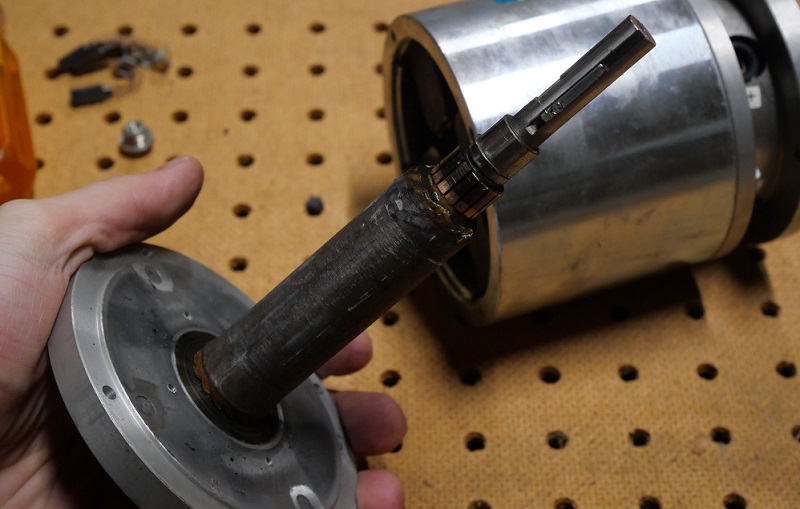 Motor rotor shaft