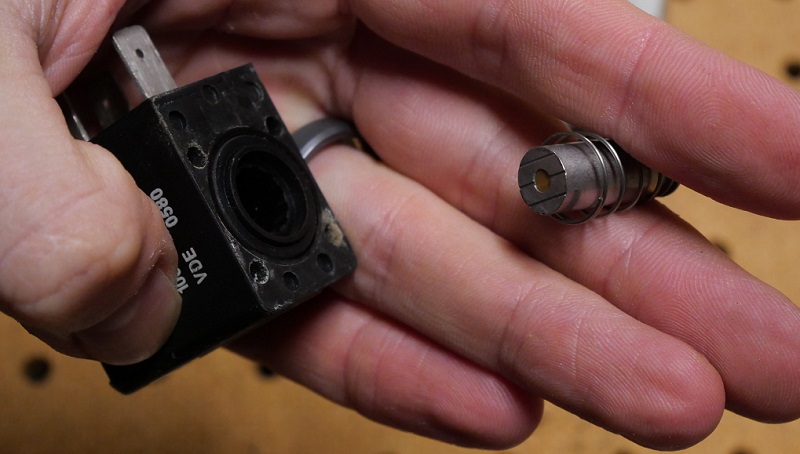 Solenoid Plunger Removed