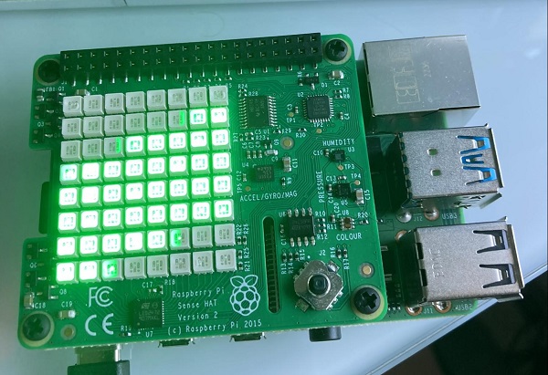 LEDs indicating successful connection to broker