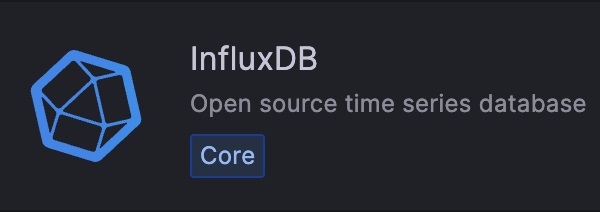 Selecting InfluxDB as the data source