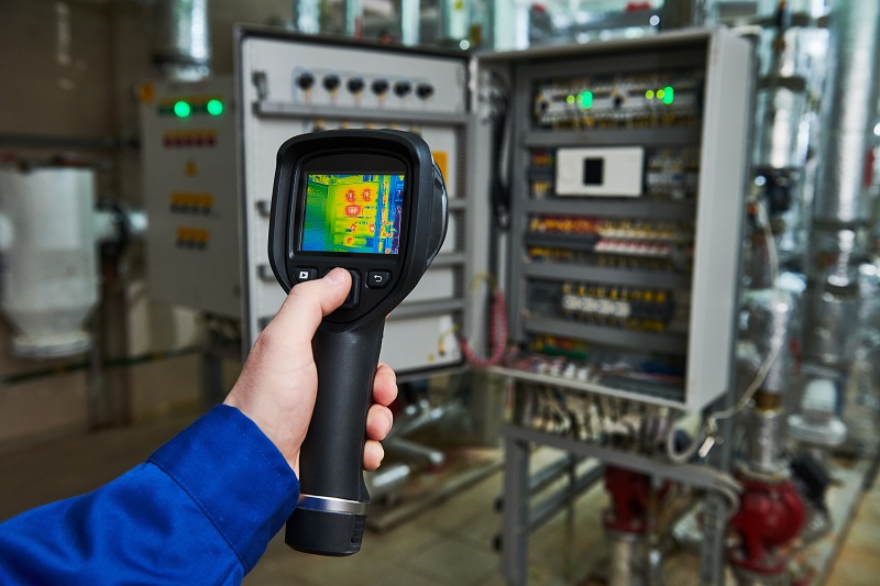 Thermal scan of control cabinet