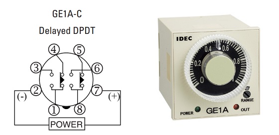 On delay timer relay and wiring diagram