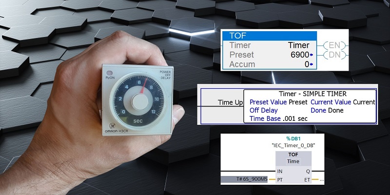 Comparing relay and PLC timers