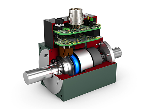 cutaway diagram of torque transducer with its internal components