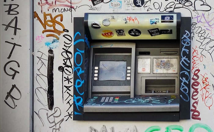 A well used ATM