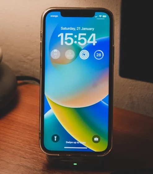 Capacitive screen on a smart phone