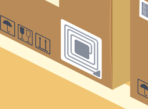 RFID tags on products