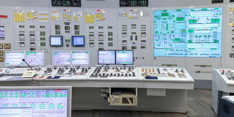 Nuclear power plant central control room