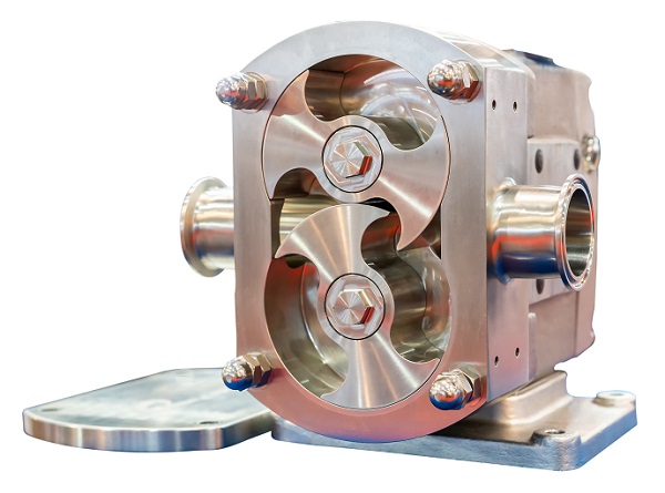 The inside of a vacuum pump