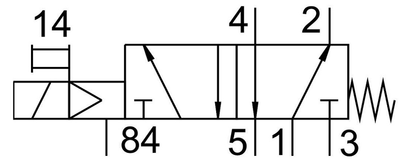 Control valve port diagram