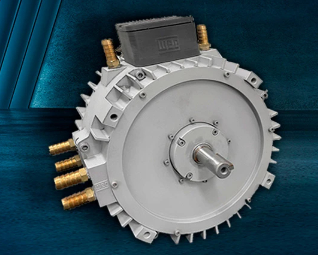 WEG’s latest axial flux motor was created with the help of CBMM and their niobium alloy research. 