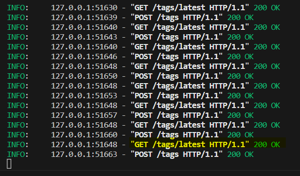 GET/POST status codes
